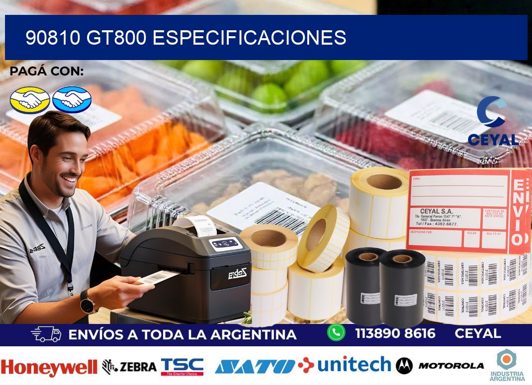 90810 GT800 especificaciones