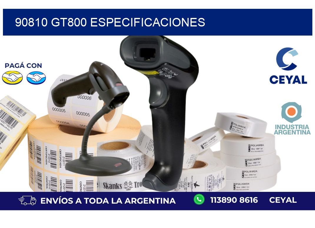 90810 GT800 especificaciones