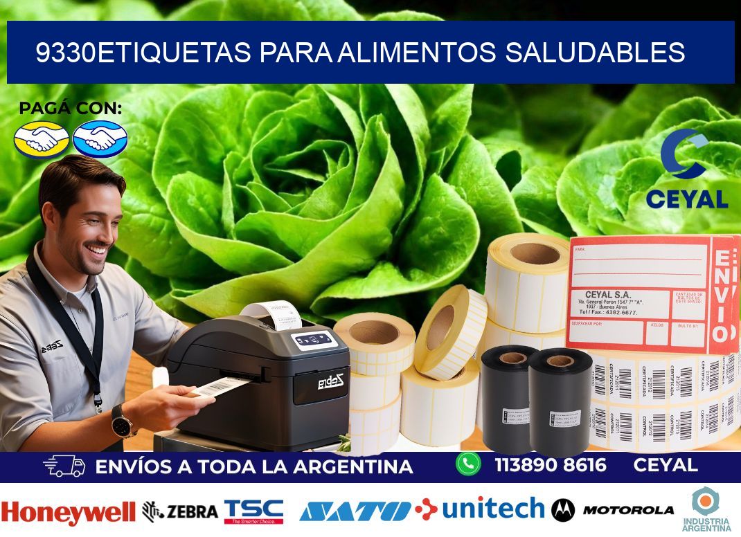 9330Etiquetas para alimentos saludables