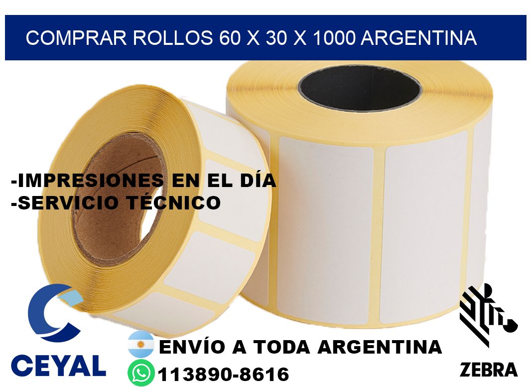 Comprar Rollos 60 x 30 x 1000 argentina