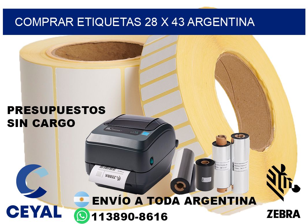 Comprar etiquetas 28 x 43 argentina
