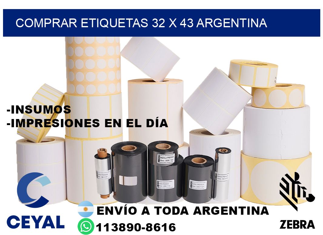 Comprar etiquetas 32 x 43 argentina