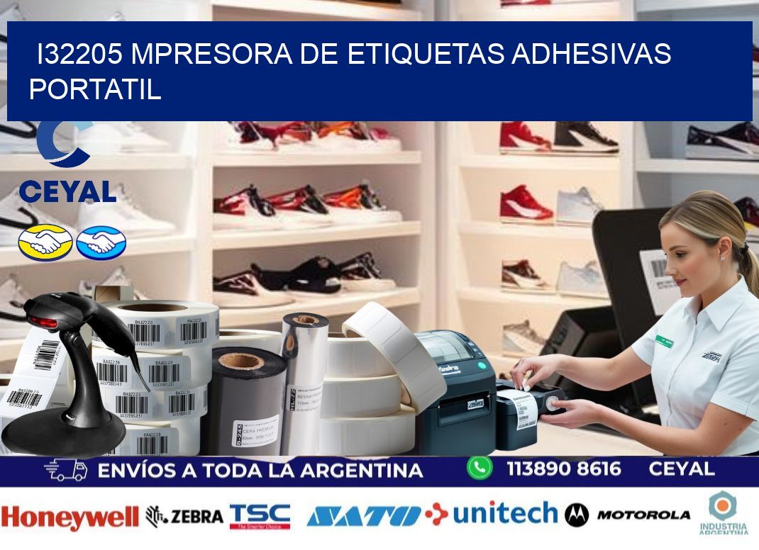 i32205 mpresora de etiquetas adhesivas portatil