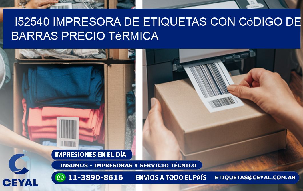 i52540 impresora de etiquetas con código de barras precio térmica