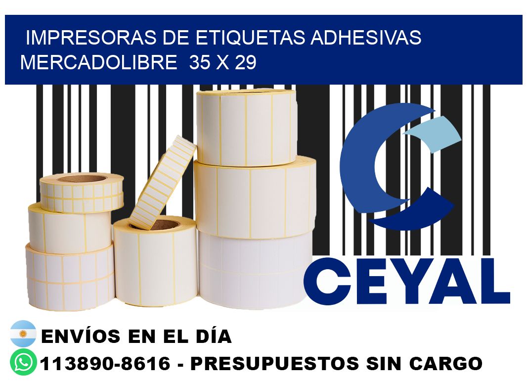 impresoras de etiquetas adhesivas mercadolibre  35 x 29