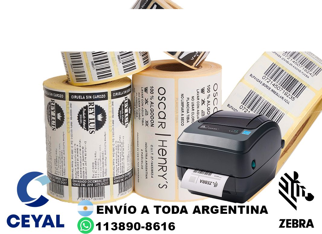 impresoras de etiquetas adhesivas mercadolibre  75 x 42