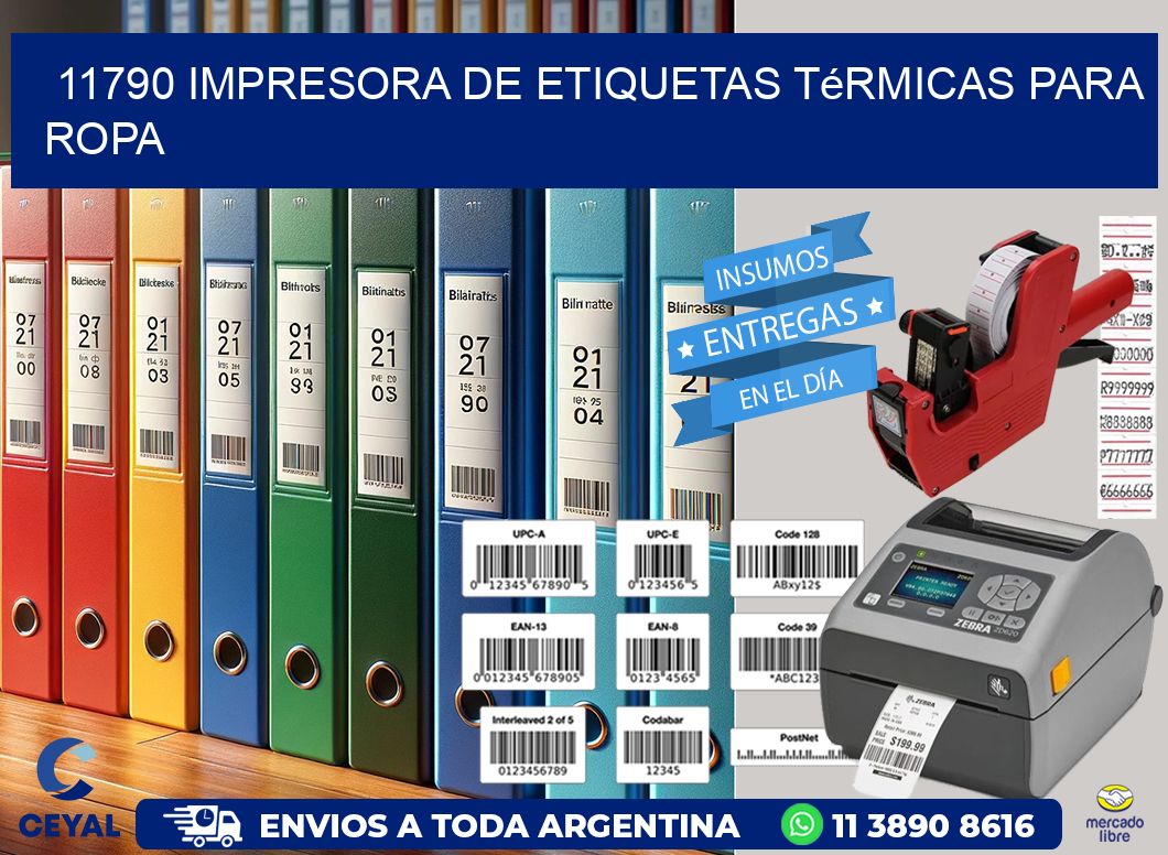 11790 impresora de etiquetas térmicas para ropa