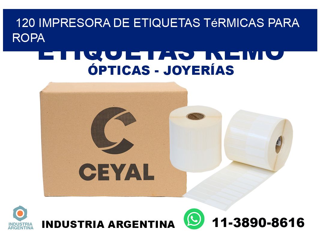 120 impresora de etiquetas térmicas para ropa