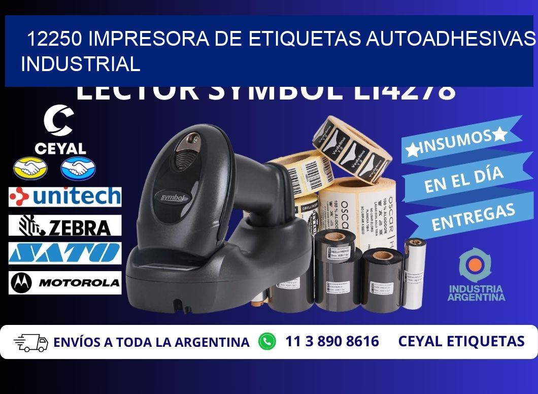 12250 Impresora de etiquetas autoadhesivas industrial