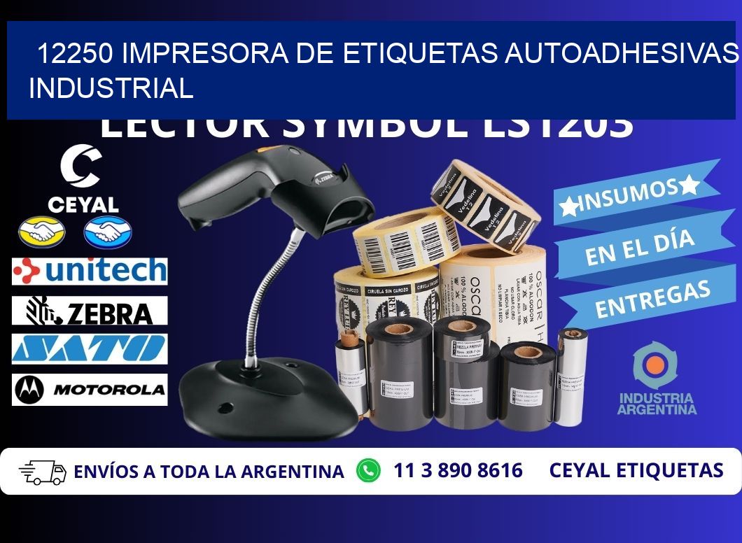 12250 Impresora de etiquetas autoadhesivas industrial
