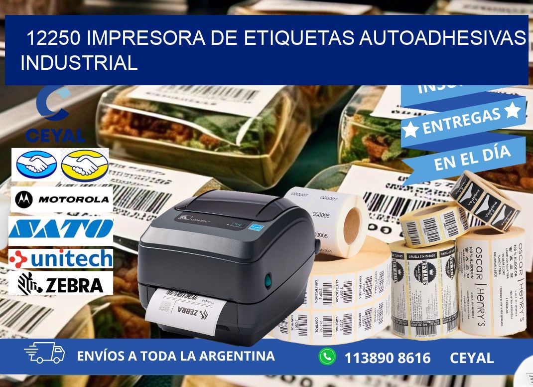12250 Impresora de etiquetas autoadhesivas industrial