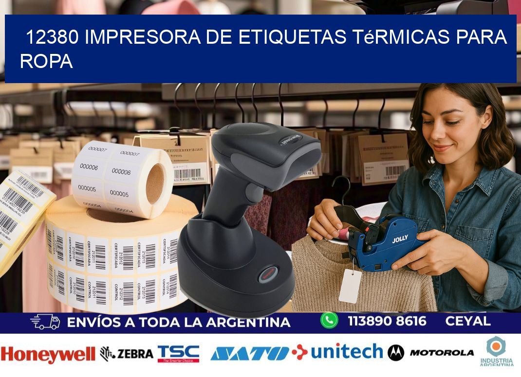 12380 impresora de etiquetas térmicas para ropa