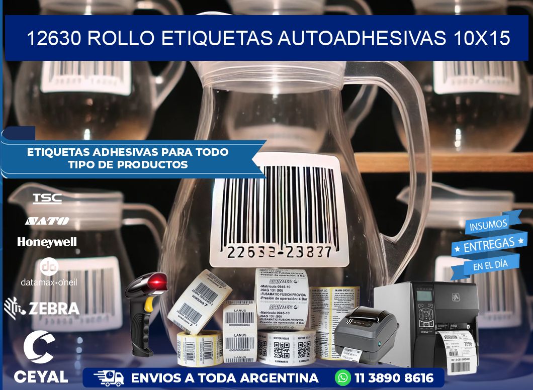 12630 Rollo Etiquetas autoadhesivas 10×15