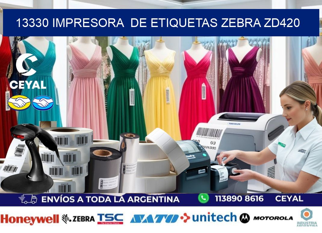 13330 impresora  de etiquetas Zebra ZD420