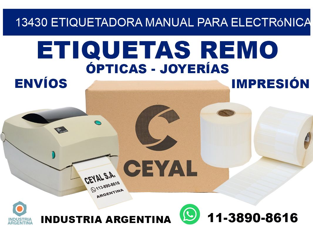 13430 etiquetadora manual para electrónica