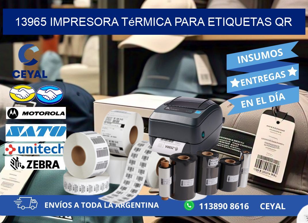 13965 impresora térmica para etiquetas QR