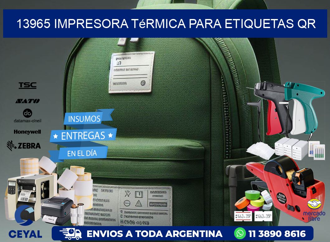 13965 impresora térmica para etiquetas QR