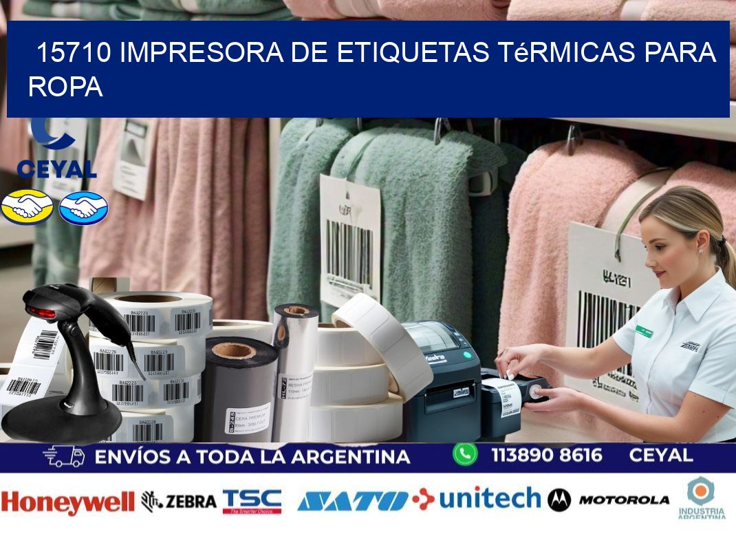 15710 impresora de etiquetas térmicas para ropa