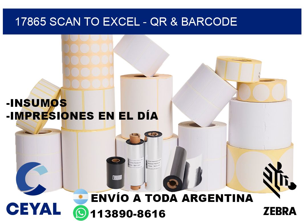 17865 Scan to Excel - QR & Barcode