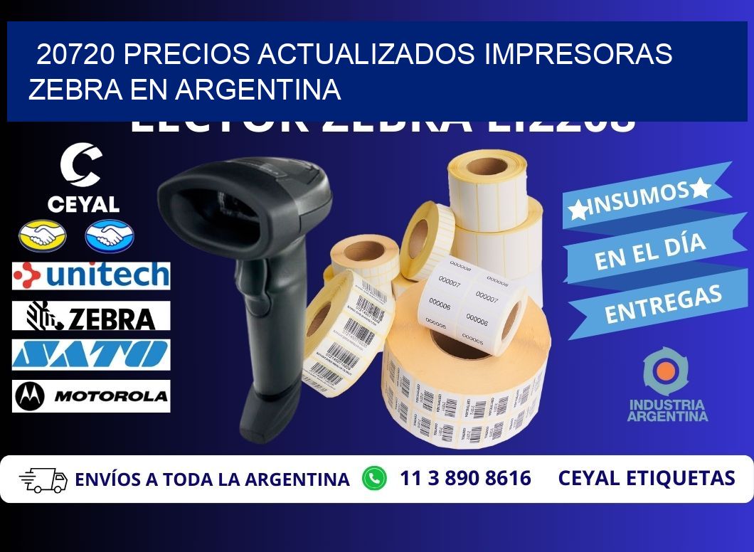 20720 precios actualizados impresoras zebra en argentina