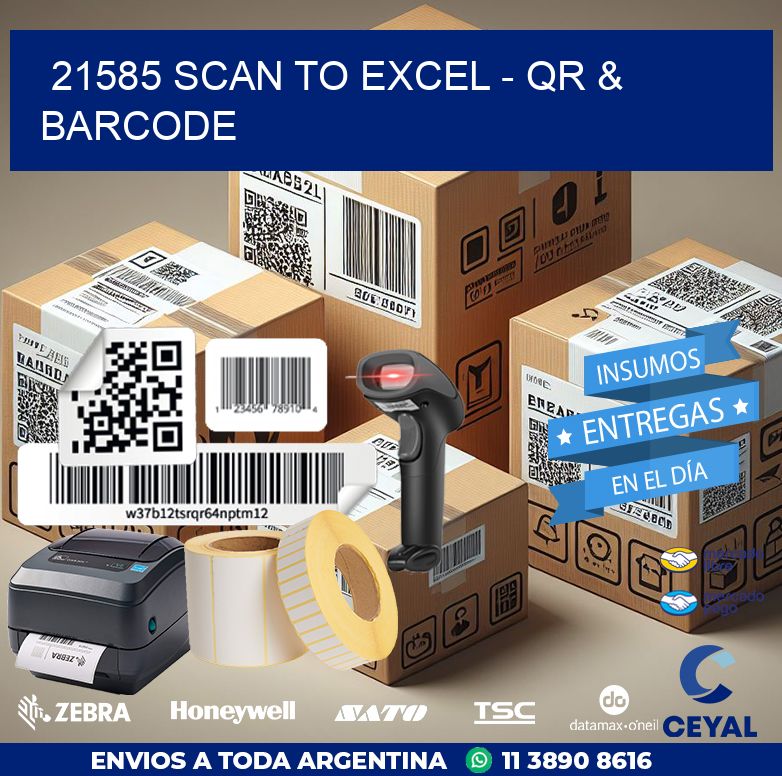 21585 Scan to Excel - QR & Barcode