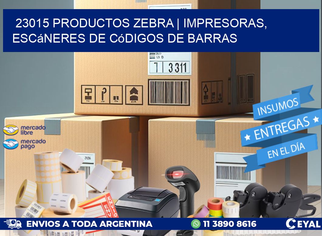23015 Productos Zebra | Impresoras, escáneres de códigos de barras