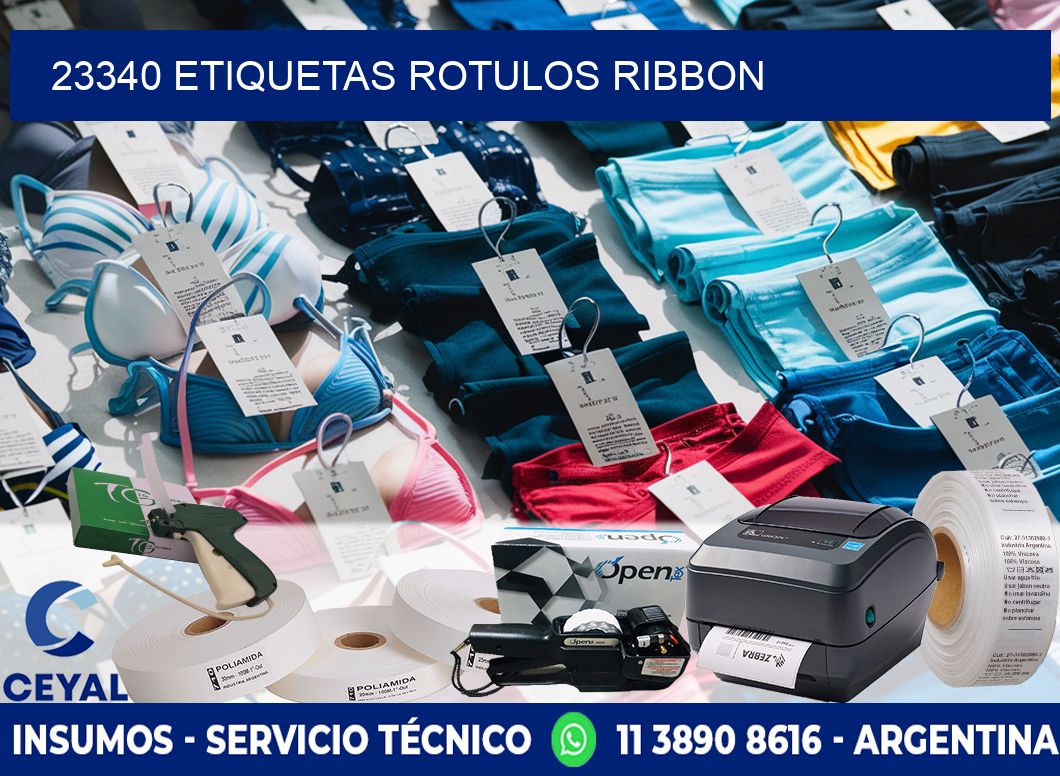 23340 Etiquetas rotulos ribbon