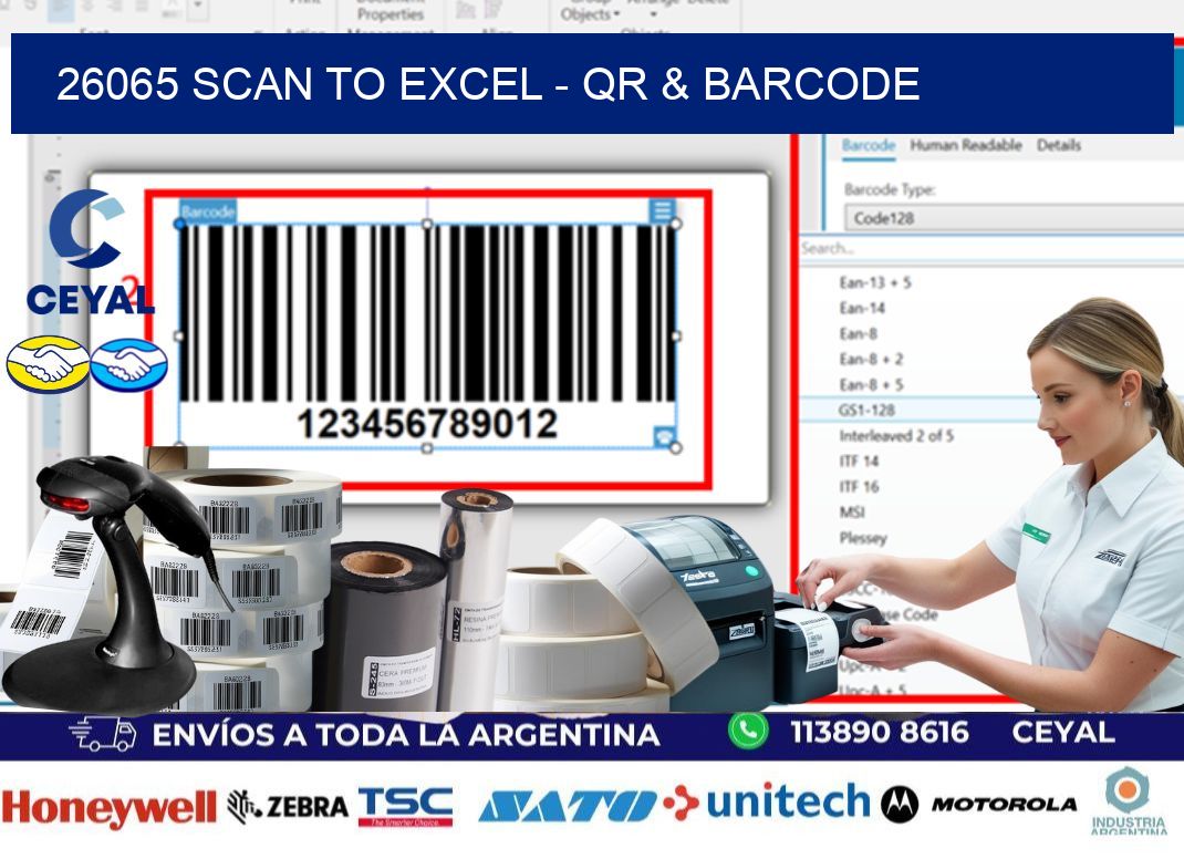 26065 Scan to Excel - QR & Barcode