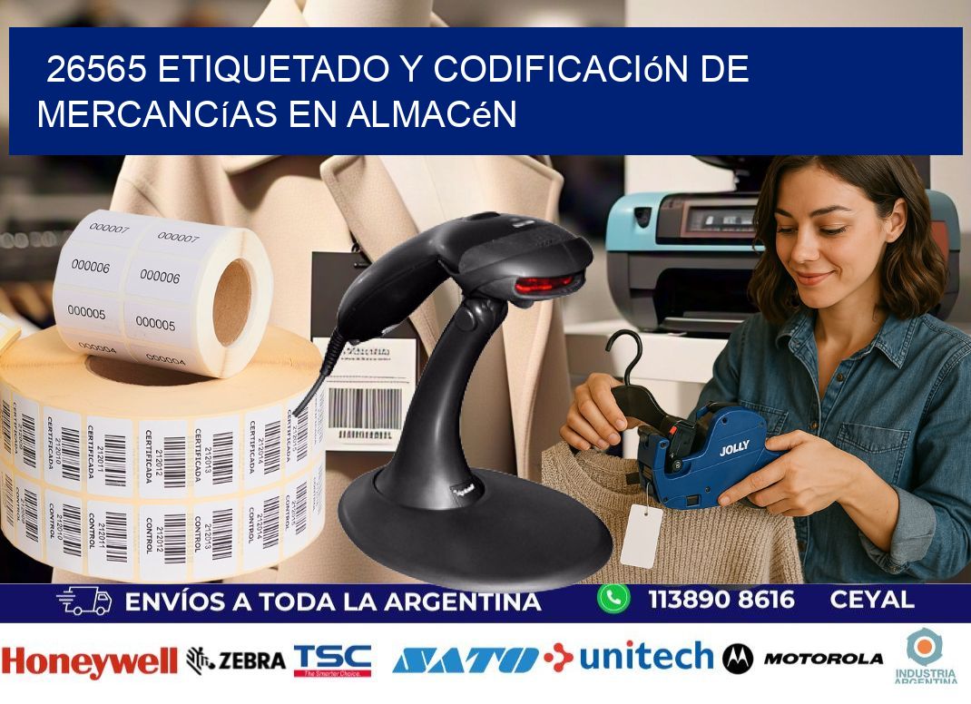 26565 Etiquetado y codificación de mercancías en almacén