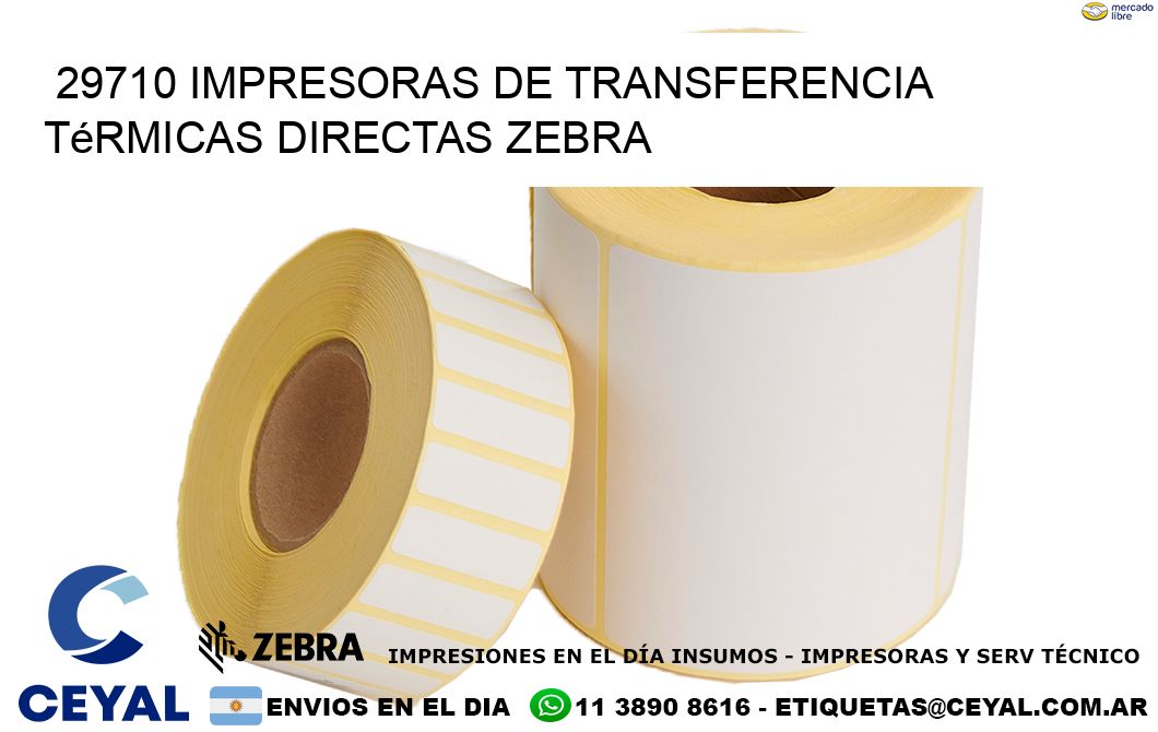 29710 impresoras de Transferencia  térmicas directas zebra