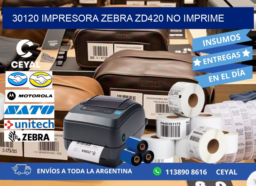30120 Impresora Zebra ZD420 no imprime
