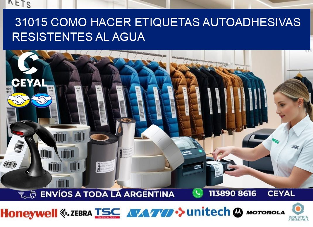 31015 Como hacer etiquetas autoadhesivas resistentes al agua