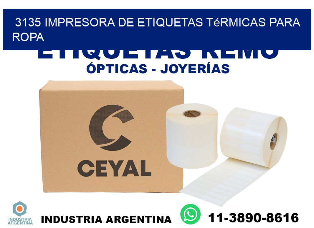 3135 impresora de etiquetas térmicas para ropa