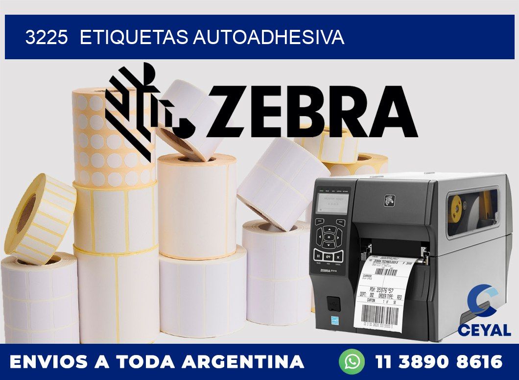 3225  etiquetas autoadhesiva