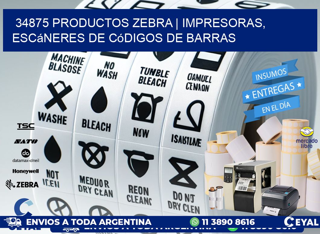 34875 Productos Zebra | Impresoras, escáneres de códigos de barras