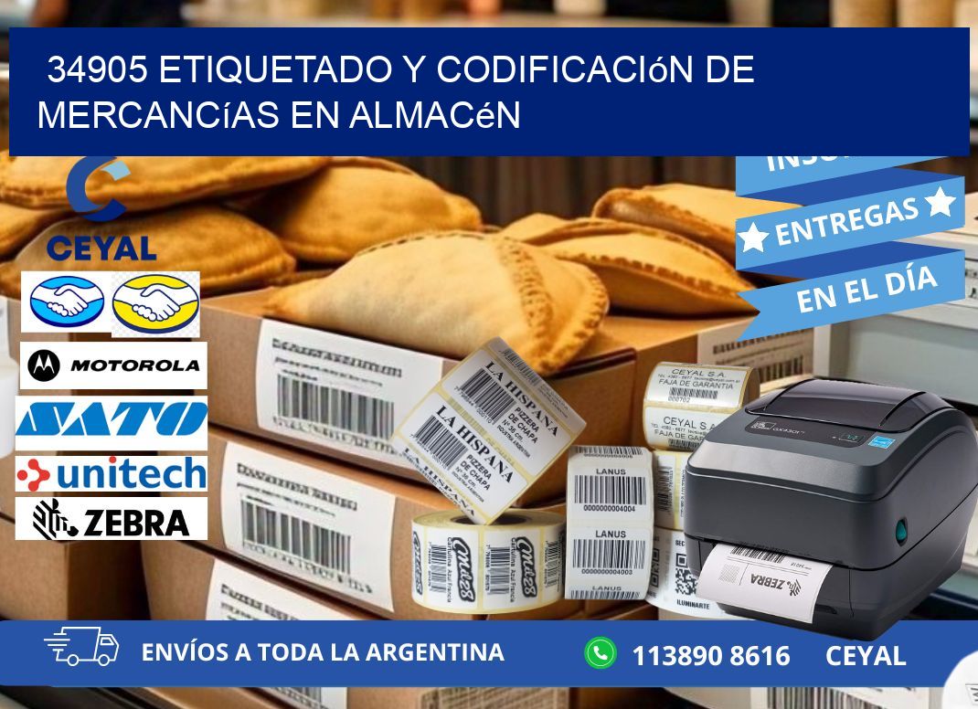 34905 Etiquetado y codificación de mercancías en almacén