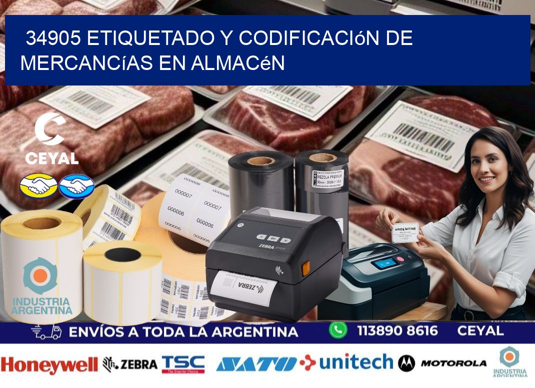 34905 Etiquetado y codificación de mercancías en almacén