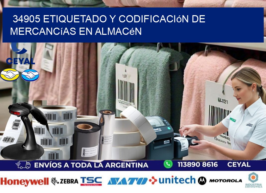 34905 Etiquetado y codificación de mercancías en almacén