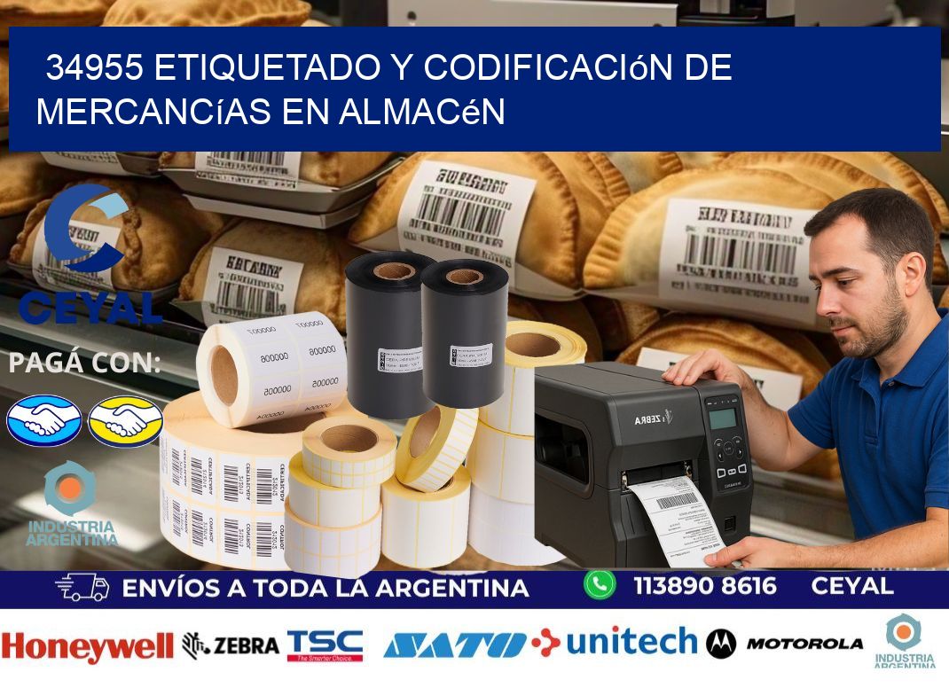 34955 Etiquetado y codificación de mercancías en almacén