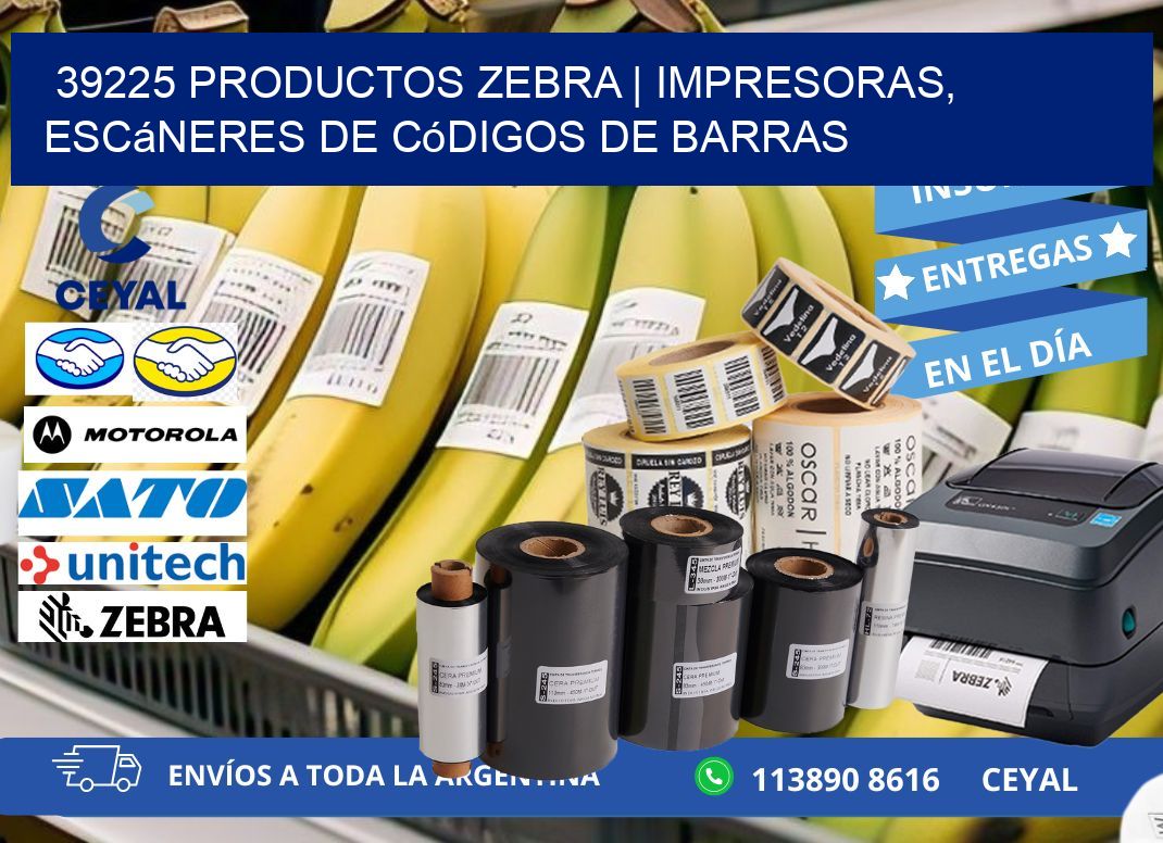 39225 Productos Zebra | Impresoras, escáneres de códigos de barras