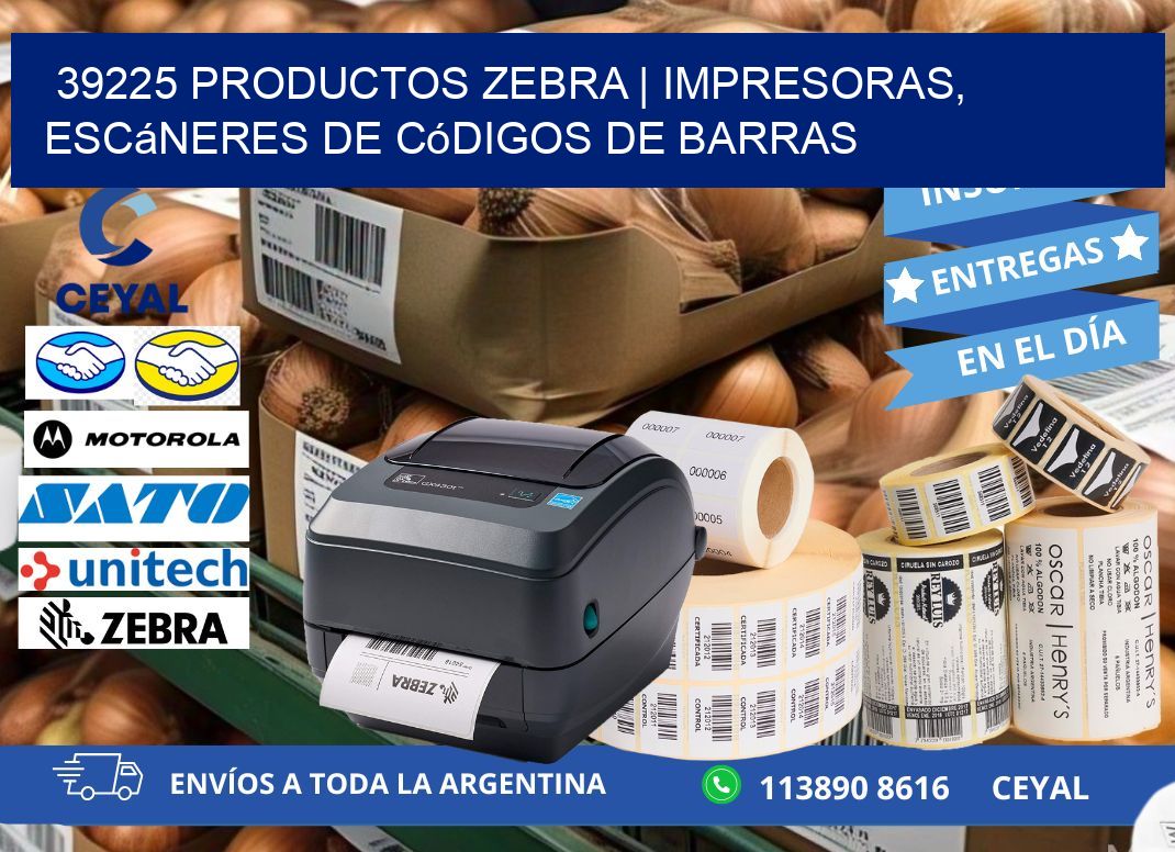 39225 Productos Zebra | Impresoras, escáneres de códigos de barras