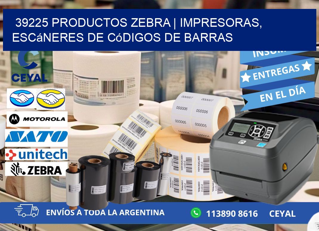 39225 Productos Zebra | Impresoras, escáneres de códigos de barras