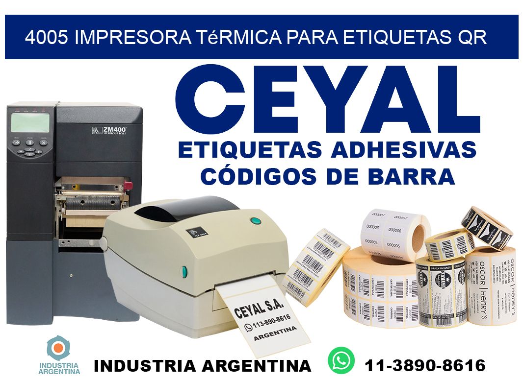 4005 impresora térmica para etiquetas QR