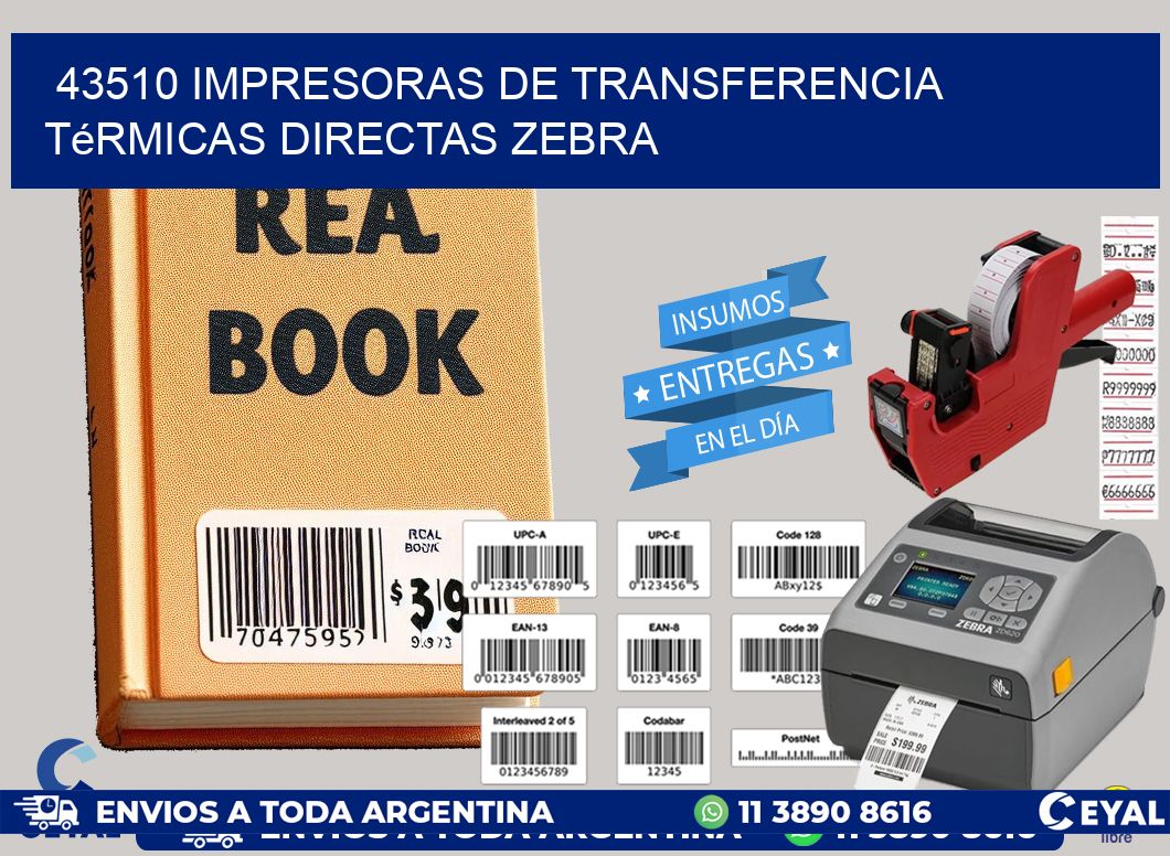 43510 impresoras de Transferencia térmicas directas zebra