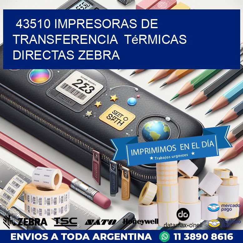43510 impresoras de Transferencia térmicas directas zebra