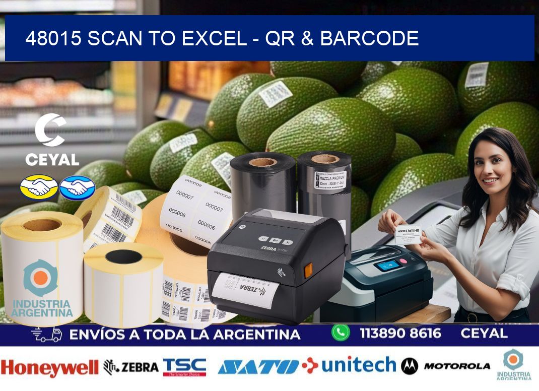 48015 Scan to Excel – QR & Barcode