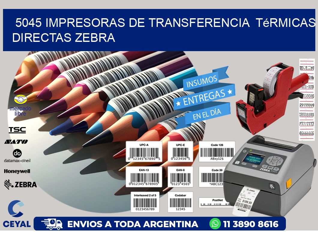 5045 impresoras de Transferencia térmicas directas zebra
