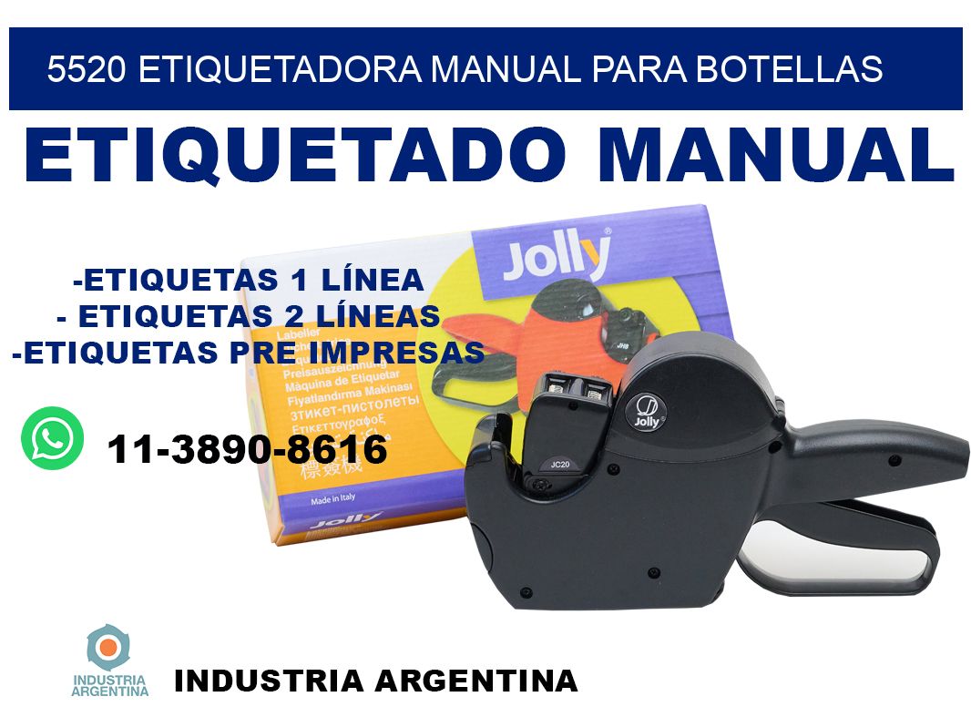 5520 etiquetadora manual para botellas