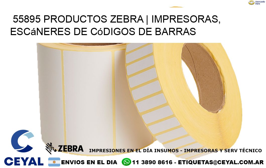 55895 Productos Zebra | Impresoras, escáneres de códigos de barras