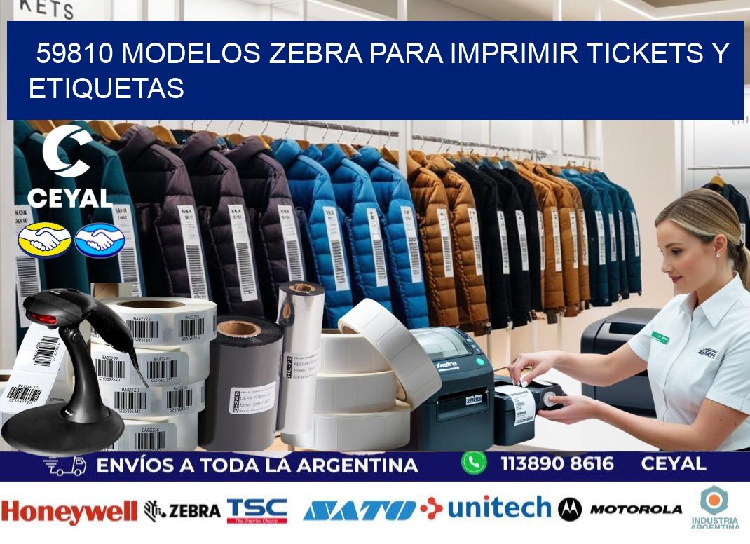 59810 modelos zebra para imprimir tickets y etiquetas
